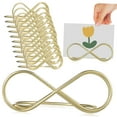 thumbnail image 4 of ROMANSENTIAL 12Pcs Rustic Table Number Holders Golden Upright Design For Wedding And Festival Decor, 4 of 8