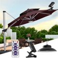 thumbnail image 4 of Warm Solar Outdoor Umbrella Light, Timer Remote Control LED, 4 of 5
