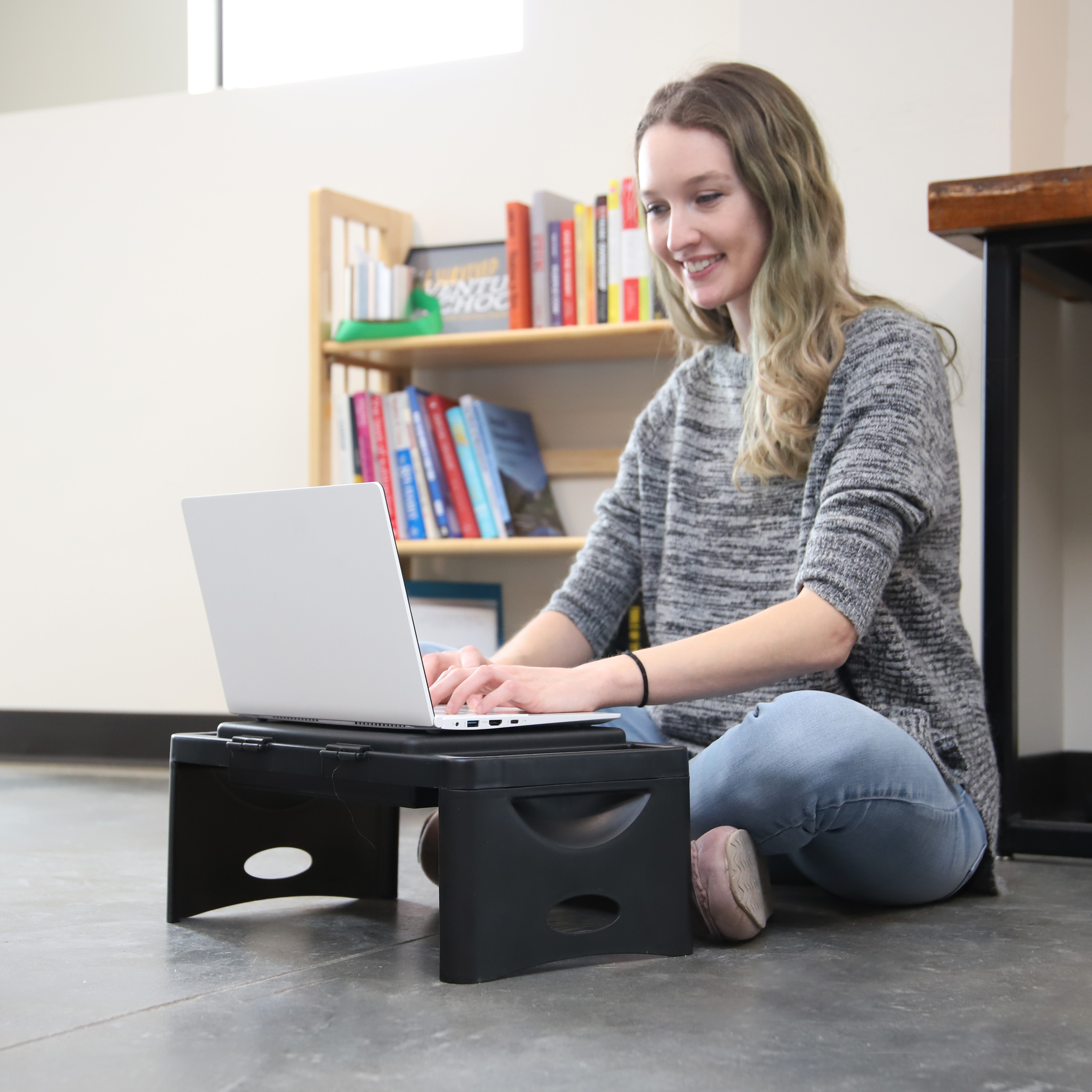 Foldable Lap Desk with Storage Pocket. Perfect use for Laptops, Travel, Breakfast in Bed, Gaming and Much More! Great for Kids and Teens! - image 3 of 6