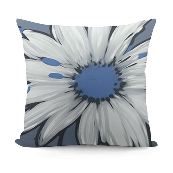 YINGXI Decorative Throw Pillow Covers Blue Pillow Covers Throw Pillow Cases Linen Square Pillow Case,Farmhouse Outdoor Modern Boho Pillow Covers for Couch Sofa Living Room 12x12in