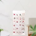 thumbnail image 1 of Calendario de Adviento de Navidad Perfecl con 24 bolsillos organizador colgante 50 cm x 105 cm, 1 of 8
