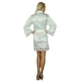 thumbnail image 4 of Bimba Women Kimono Sleeve Satin Short Robe Getting Ready Bride Bridesmaid Lace Robes Coverup, 4 of 6