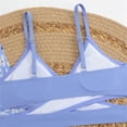 thumbnail image 2 of Miaoju Girls Swimsuits Size 10-12 Cut Out Bikini Set Tie-Straps Tankini Set 3 Piece Ruffle Girls Bathing Suits Size 7-8, 2 of 3