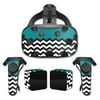 Skin Decal Wrap Compatible With HTC Vive Full Coverage Teal Chevron