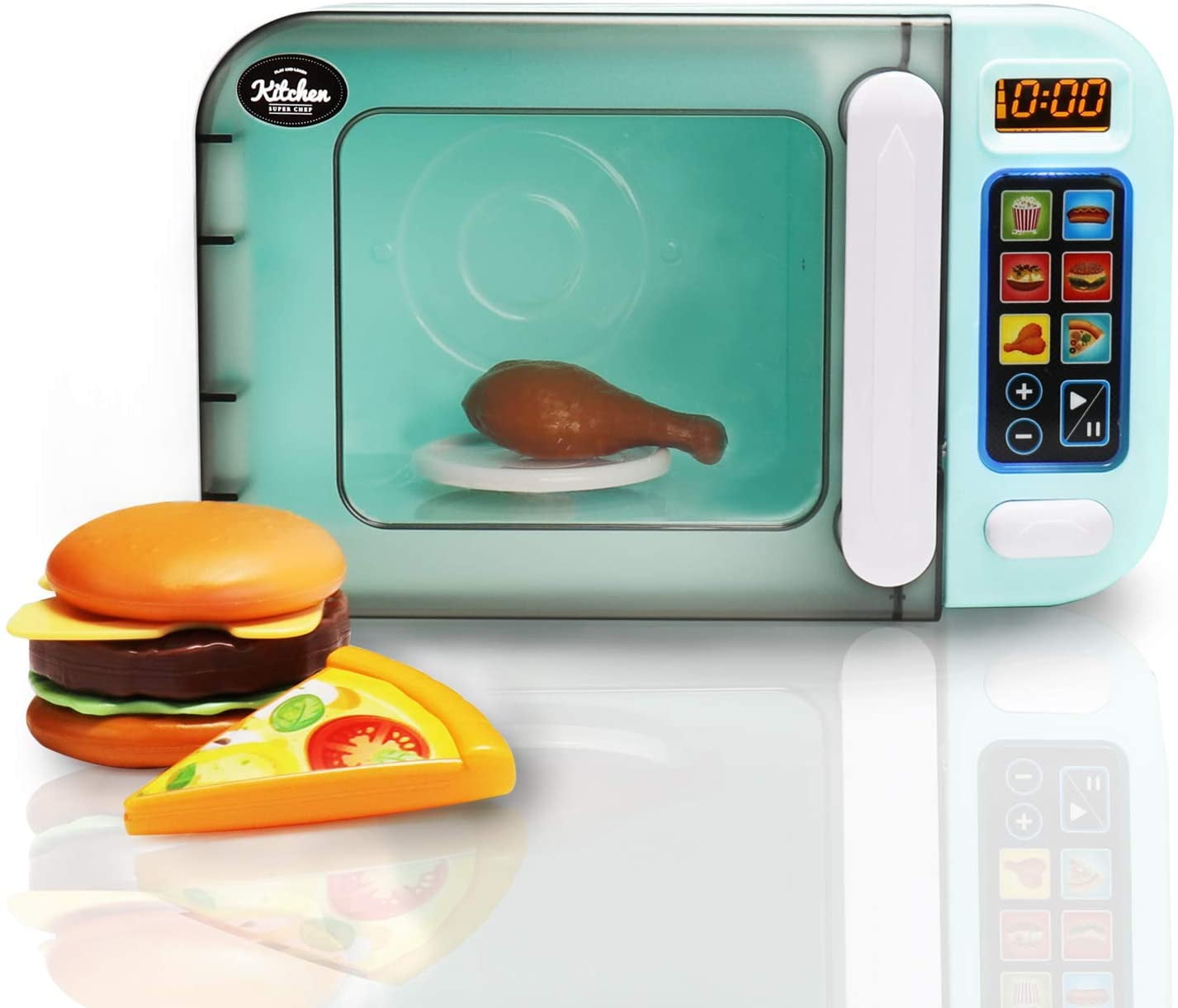 infunbebe Jeeves Jr. Kids Microwave Oven Toy Electronic Pretend