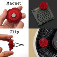 thumbnail image 3 of Car or indoor use blooming rose air freshener, realistic fashionable detailed 3D printed plastic (eco-friendly), magnets and clips (car, air purifier, fridge, microwave, shelf) - solution not include, 3 of 5