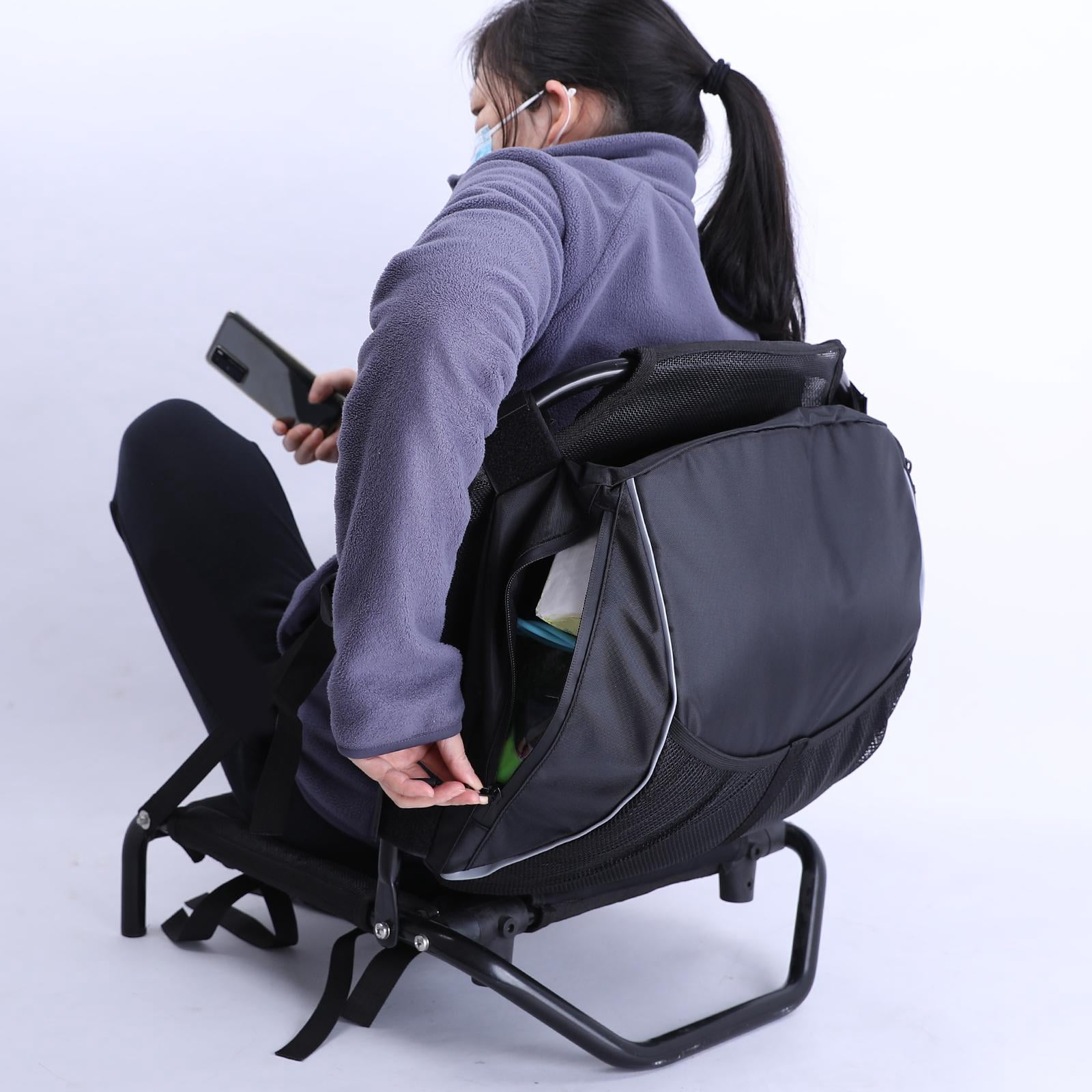 Axioma Kayak Canoe Bag Seat Back Organizer Black