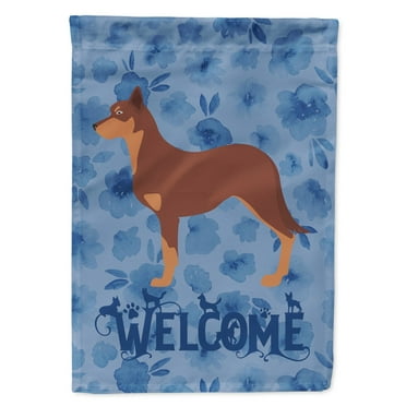 Carolines Treasures CK6156GF Australian Kelpie Dog Welcome Flag Garden Size Small multicolor