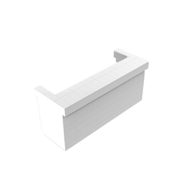 EverBlock 8’ Cantilever Bar & Counter Kit | For Home, Sales or Event Use | Giant Building Blocks | Easy to Connect & Reuse | Indoor & Outdoor Use | Build Displays & Structures | Brown