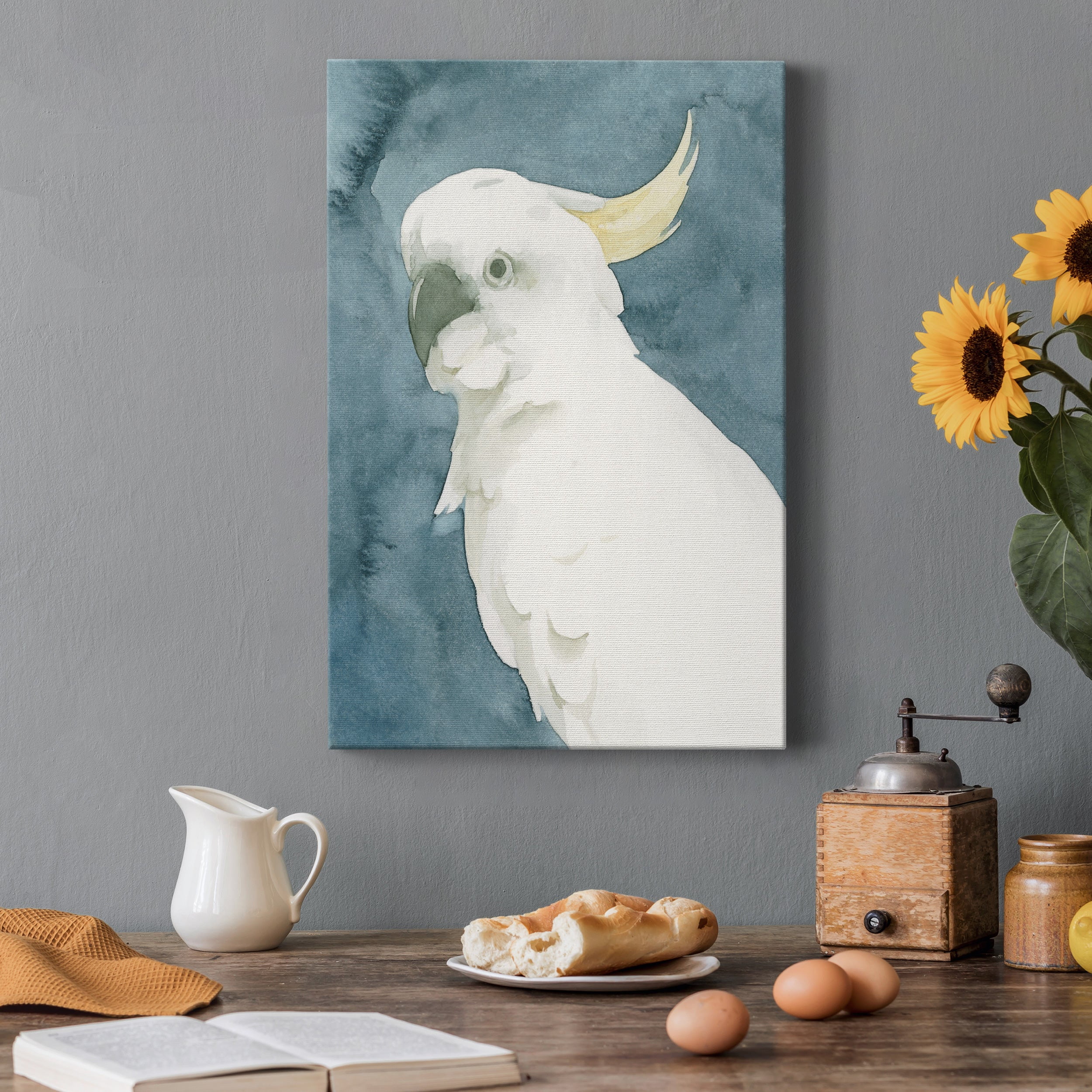 Cockatoo Portrait II Premium Gallery Wrapped Canvas - Ready to Hang