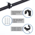 thumbnail image 3 of Unique Bargains Cable Clips Set, 5/6/8/10mm Plastic Clip with High-Carbon Steel Nails Set, Black, 3 of 6