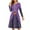 Purple Halloween Pumpkin Costume, variant on FKELYI Halloween Moon Ghost Women Dresses Size L Loose Purple Women's Wear to Work Dresses Midi Casual Swing Twirl Skater Dress Long Sleeve