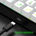 thumbnail image 5 of 7KEYS Wired RGB Gaming Keyboard and Mouse Combo,  61 Keys true RGB 14 Mode of Backlight, 3200 DPI Gaming Mouse, Mini Keyboard with Membrane Switch Comfort Use for PC Computer Laptop, 5 of 9