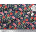 thumbnail image 2 of Soimoi Cotton Poplin Fabric Leaves & Chrysanthemum Floral Print Fabric by The Yard 56 Inch Wide, 2 of 3