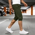 thumbnail image 5 of CQONEPT Mens Sweatpants with Pockets Summer Capris Joggers Loose Fit Athletic Running Trousers with Pockets Green 3XL, 5 of 7