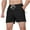Black, variant on hoksml Mens Shorts Solid Color Sports Fitness Training Breathable Shorts Elastic Waist Tie zip Pockets Cropped Athletic Shorts 2025 on Clearance
