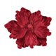thumbnail image 2 of Magnolia artificial con purpurina navideña | Flor de tela 3D artesanal con bordes brillantes | Decoración navideña duradera para árboles de Navidad, coronas, ventanas y chimeneas, 2 of 6