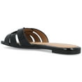 thumbnail image 4 of Journee Womens Arrina Slip On Slide Flat Sandals, 4 of 9