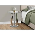 thumbnail image 3 of Monarch Specialties Accent Table, Side, End, Nightstand, Lamp, Living Room, Bedroom, Clear Mirror, Grey, Transitional, 3 of 4