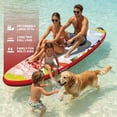 thumbnail image 4 of AISUNSS 10.6ft Inflatable Stand up Paddle Board, pink paddle board, Complete SUP Accessories, for Adults and Beginners, 4 of 9