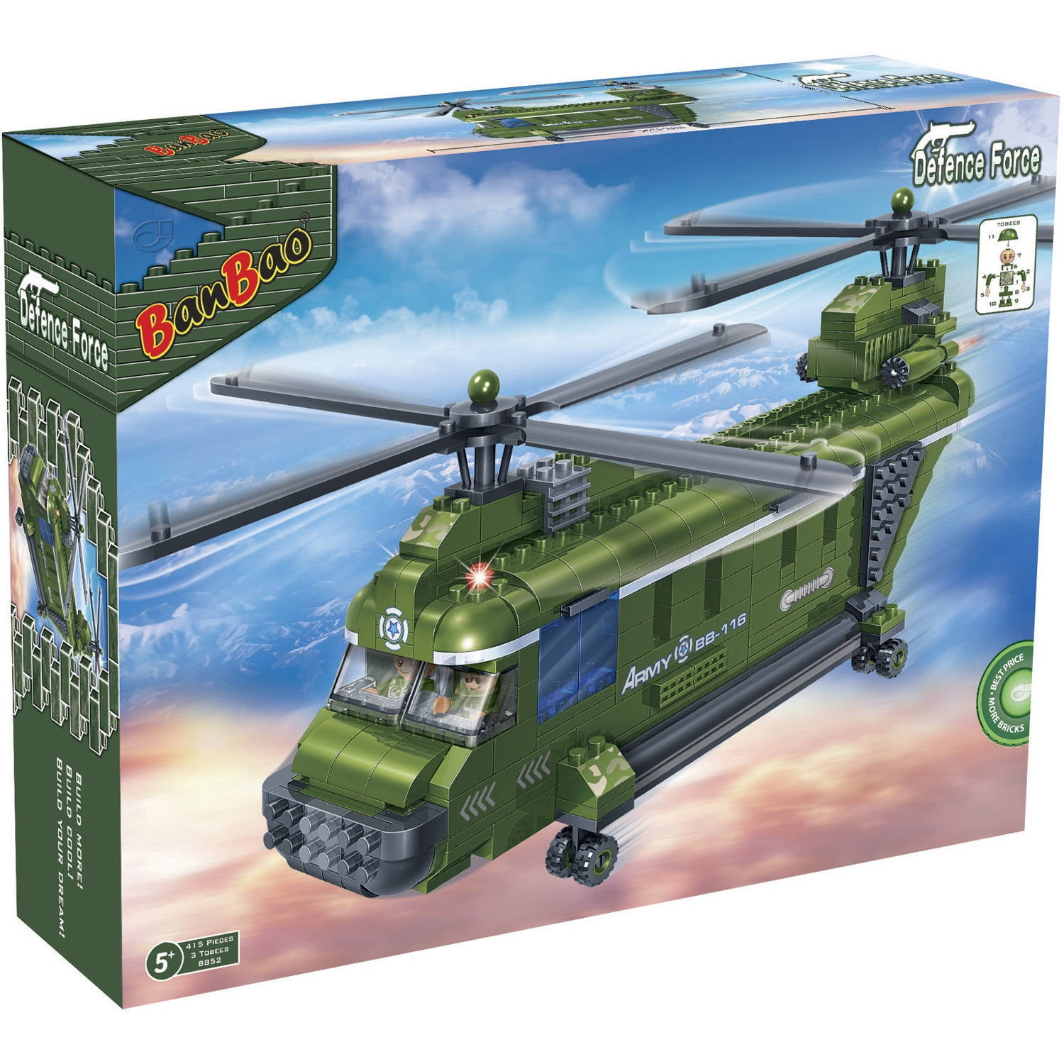 BanBao Chinook Helicopter 263-Piece Building Set