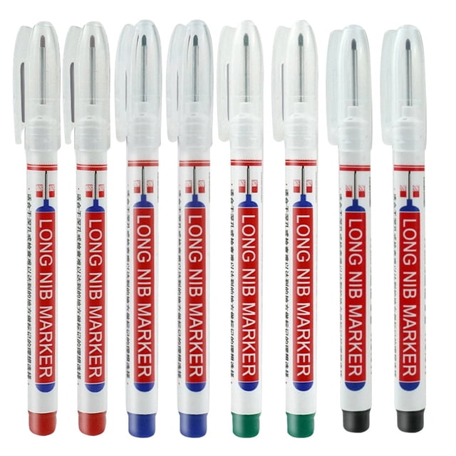 Lefu 8 Pcs/ensemble Pointe Longue à Trous Profonds Marqueurs Stylo Perforateur Décoration Menuiserie