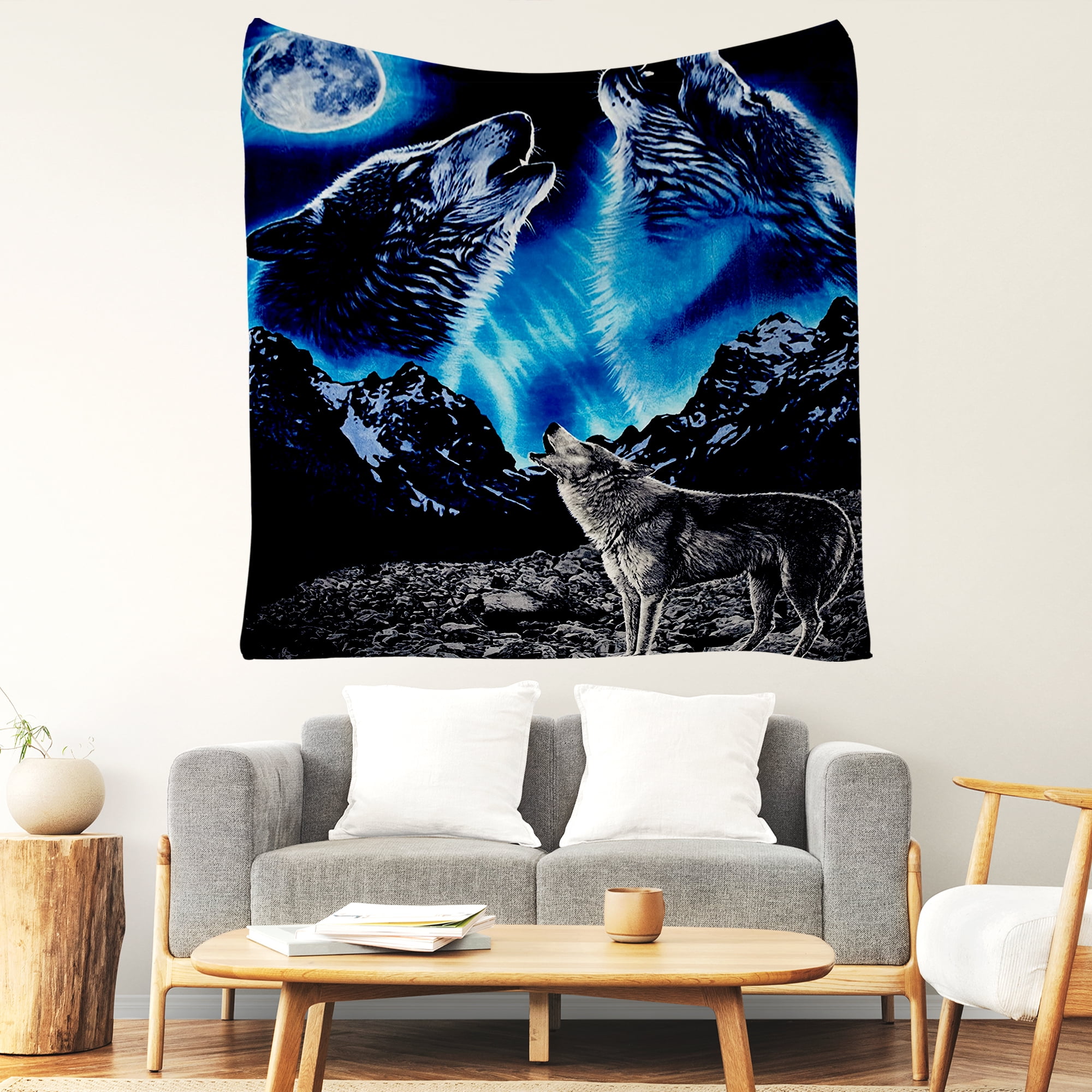 Fleece Blanket for Bed & Sofa - Soft Printed Throw Blanket, Fuzzy Blankets & Throws 50x60 Inches