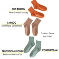 thumbnail image 2 of Calcetines de vestir suaves para mujer, calcetines finos para negocios, medias medianas en otoño e invierno, 6 pares, 2 of 5