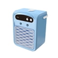 thumbnail image 2 of Mini enfriador de aire personal, ventilador portátil de 1000 ml, versátil y recargable con luz de aire. Azul, 2 of 9