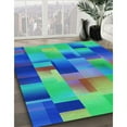 thumbnail image 2 of Ahgly Company Indoor Round Patterned Balloon Blue Area Rugs, 6' Round, 2 of 6