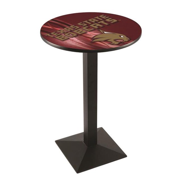 Holland Bar Stool L217B3636TexsSt-D2 36 Po. Texas State Bobcats Pub Table avec 36 Po. Haut