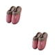 thumbnail image 1 of Zapatos para el hogar Qarigey pantuflas de algodón invierno tacón plano goma a prueba de viento, 1 of 6