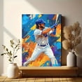thumbnail image 6 of Baseball Player Canvas Painting/Wall Art， Suitable for Living Room， Bedroom， Office， Game Room， and Sports Bar Decoration., 6 of 8