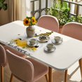 thumbnail image 3 of Bees Gnomes Table Cloths for 6 Foot Rectangle Tables, Spring Floral Farmhouse Daisy Patio Waterproof Elastic Fitted Tablecloths, Washable Rectangular Table Cover for Camping, 3 of 8