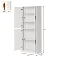 thumbnail image 2 of Yeshouse 70" Freestanding Pantry Cabinet - Elegant Storage Solution with 4 Doors and Customizable Shelving, 2 of 8