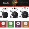 thumbnail image 3 of Cuisinel 7-Pc Cast Iron Skillet Set with Pan Organizer Pre-Seasoned Cookware Set, Small, 3 of 8