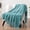 Teal, variant on PAVILIA Chenille Throw Blanket Knit Sofa Couch Tassel Throw, Teal 50x60
