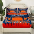thumbnail image 3 of Erosebridal Sport Football Sheet Set Twin,Ball Game Bedding Sets Twin Size,Rugby Room Decorative(Denver),3pcs, 3 of 7