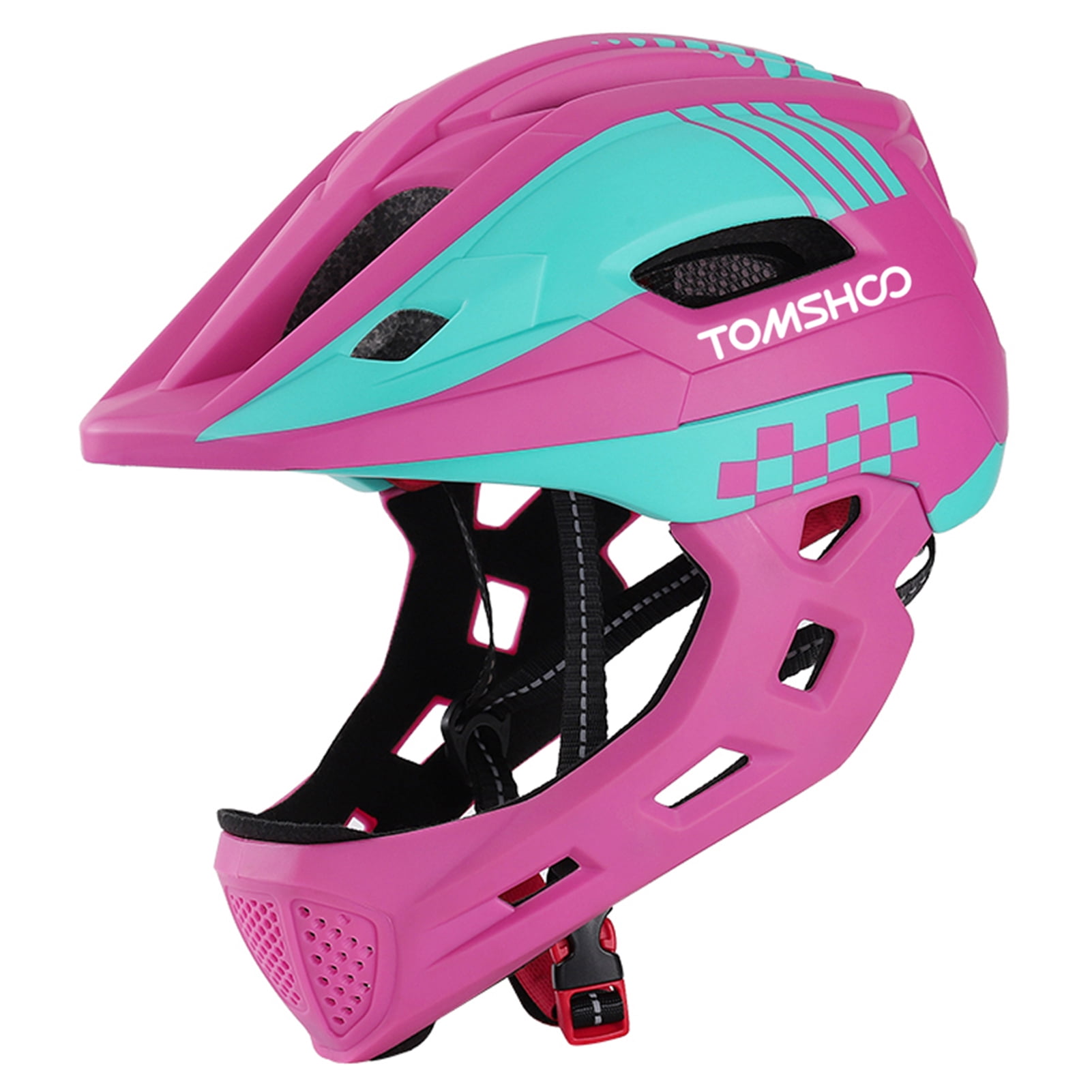 Kids Bike Cycling Full Face Helmet W/ Light Bicycle Skateboard Safety Helmet NEW 