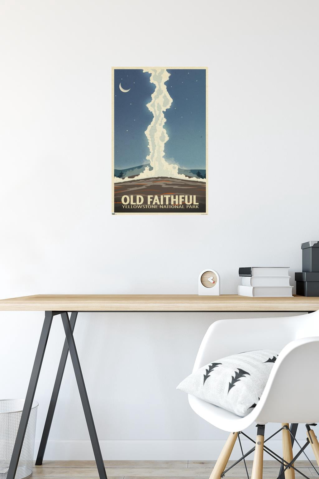 Old Red Truck - Old Faithful Wall Poster, 14.725" x 22.375"