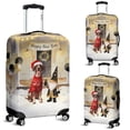 thumbnail image 2 of Happy New Year 2026 German Shorthaired Pointer Santa Gnome Holiday Party Snow Travel Luggage Cover GSP Lover Dog Gift Suitcase Dust Protective Decor - 13019, 2 of 5