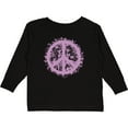thumbnail image 3 of Inktastic Purple Peace Girls Long Sleeve Toddler T-Shirt, 3 of 5