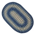 thumbnail image 4 of Better Trends 5' x 7.5' Oval Braided Rug 100% Polypropylene Durable and Stain Resistant Reversible Indoor Area Utility Rug Heritage Collection - Navy, 4 of 4