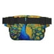 thumbnail image 3 of Fotbe Peacocks Cangurera Cuadrada con Estampado de Doble Capa, Bolsa de Cintura Ajustable Mini para Hombres y Mujeres, 3 of 9