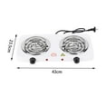thumbnail image 2 of Portable Electric Coil Burner 2000W Hotplate Power Indicator Lights with 5 Level, 2 of 10