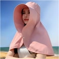 thumbnail image 5 of LADIGASU Full Face Shoulder And Neck Hat Integrated Sunscreen Shawl Summer Fisherman Hat Oversized Sun Hat Cycling Sun Hat, 5 of 6