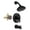 Matte Black, variant on Wowow 5-Spary Settings Round Shower Faucet Kit with Tub Spout and Brass Pressure Balance Valve, Black