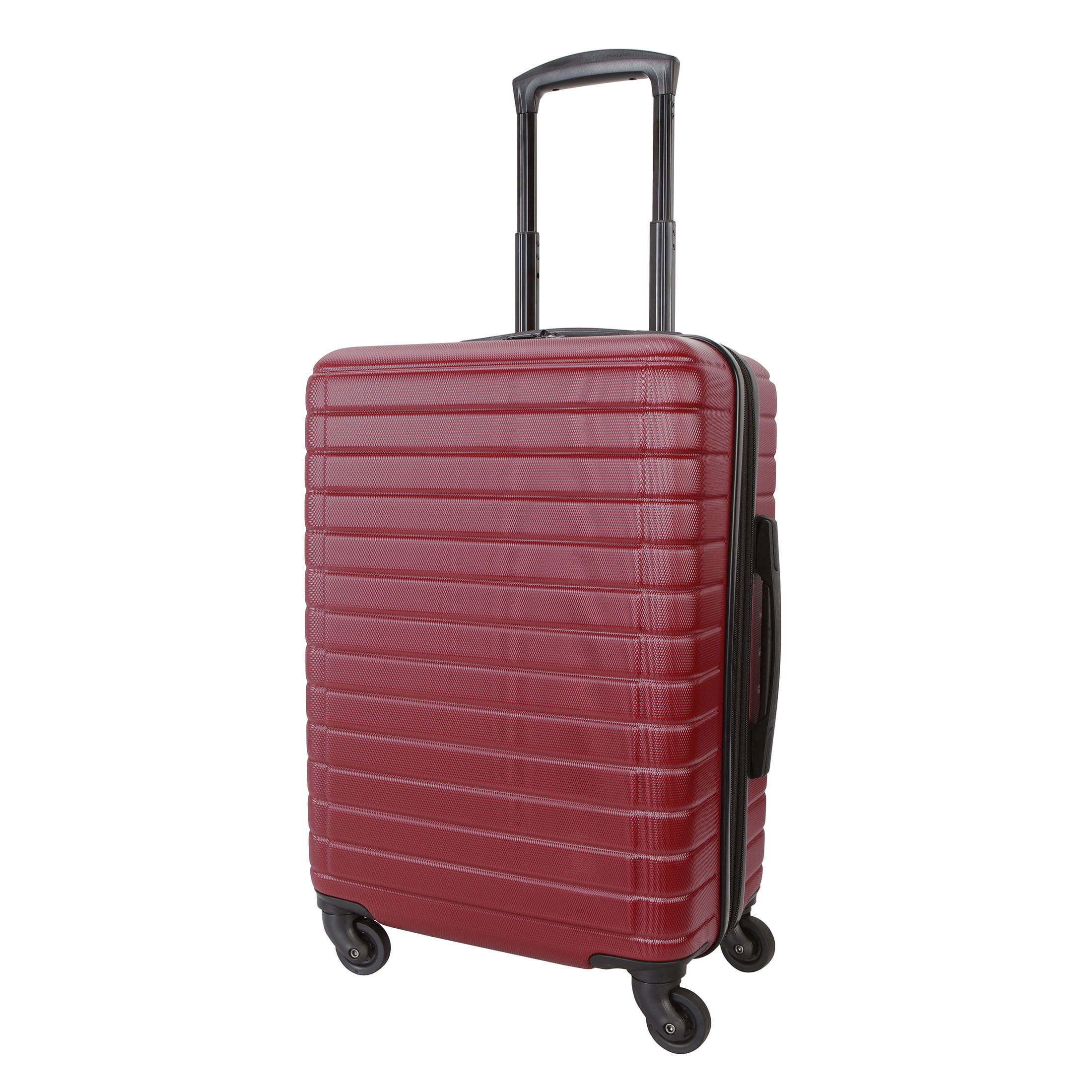 Protégé Vacationer 20-inch Carry-on Expandable Hardside Luggage With 360-Spinner Wheels and Divider Pockets, Deep Red