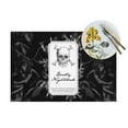 thumbnail image 4 of XMXT 4 Pcs Woven Placemats, Skull Rose Sticker Pattern Stain Resistant Anti-Skid Placemat for Kitchen Table, 12 x 18 inches, 4 of 6