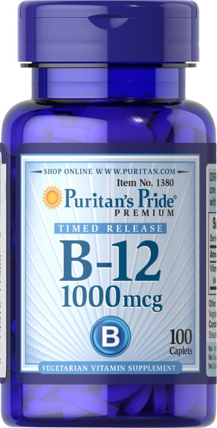 Puritan's Pride B-12 1000 Mcg Time Release - Walmart.com